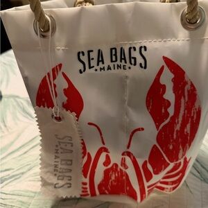 Sea Bags Maine Nautical Red Lobster Tote